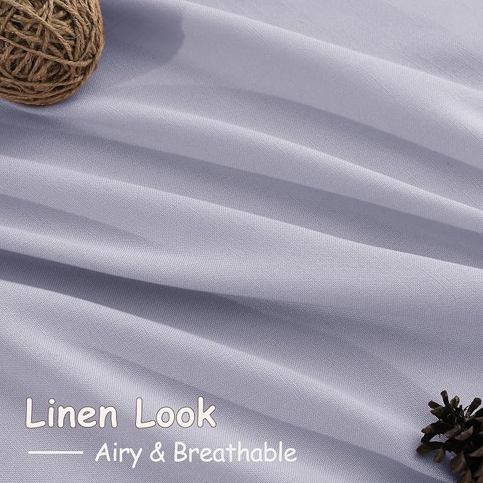 Lavender Purple Linen Curtains 96 Inches Long - Image 4