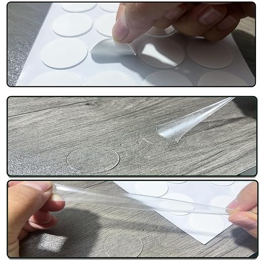 80 PCS Nano Double Sided Tape, 0.78" Round Putty Clear Sticky Tack, Glue - Image 3