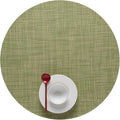 Chilewich Mini Basketweave Placemats, Round Woven Placemats Set of 4 | Reusable by Chilewich