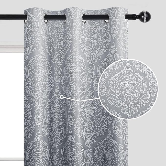 DWCN 100% Blackout Curtains for Bedroom 54 Inch Long - Image 4