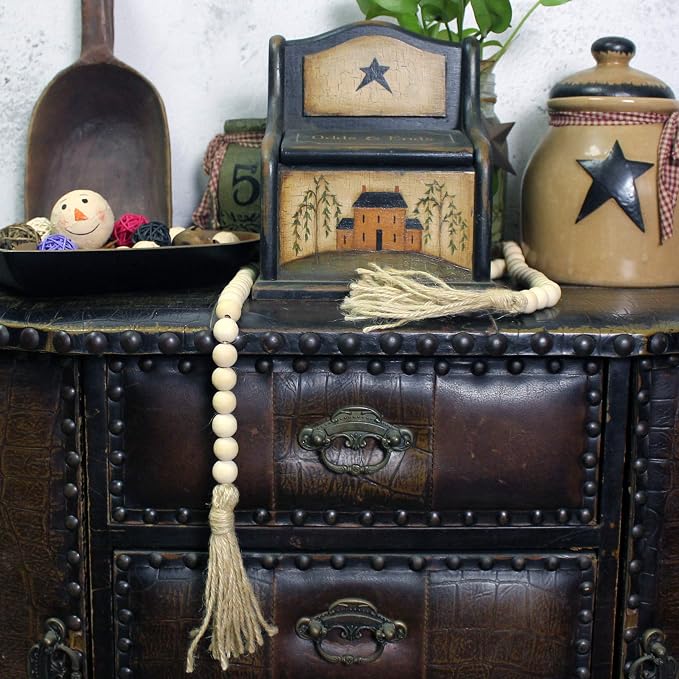 CVHOMEDECO. Wood Beads Garland - Image 4