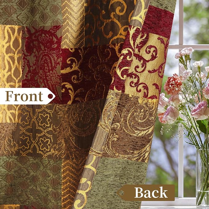 Loom and Mill Vintage Patchwork Curtains - Image 3