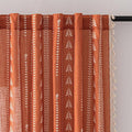 Boho Burnt Orange Curtains by MEETSKY