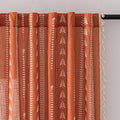Boho Curtains for Bedroom, Burnt Orange Curtains 84 Inch Length 2 Panels Light by MEETSKY
