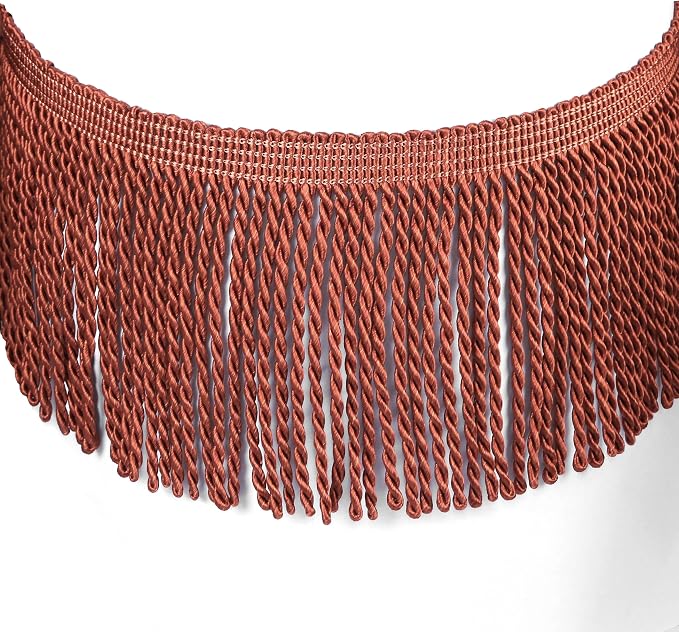 5 Yard Curtain Bullion Fringe Trim-Rayon Tassel Embellishments | 4 Inch Wide - Image 2