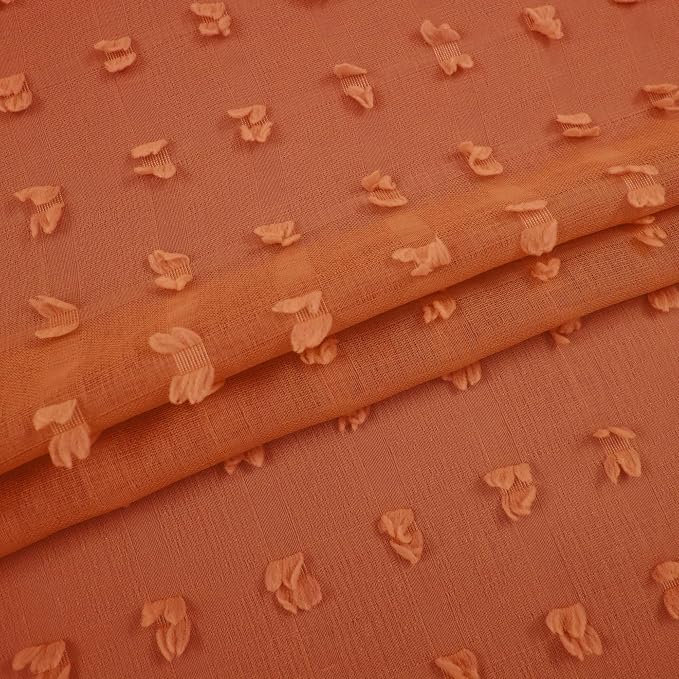 KOUFALL Terracotta Boho Curtains - Image 6