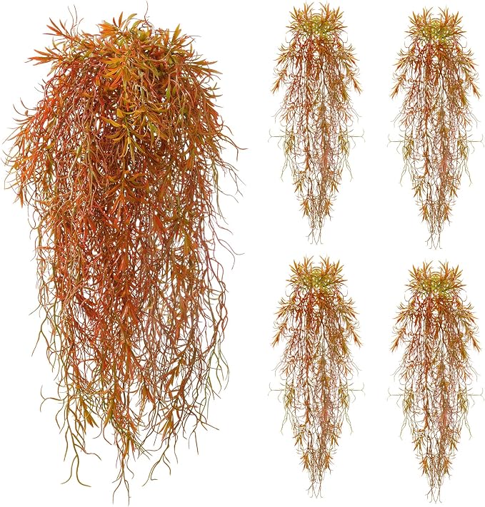 4Pcs Autumn Fake Hanging Fern Plants by dallisten