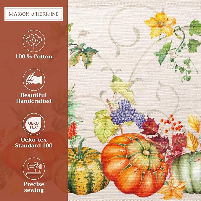 Maison d' Hermine Placemats Set of 4 Reusable 100% Cotton | Cloth Place Mats - Image 2