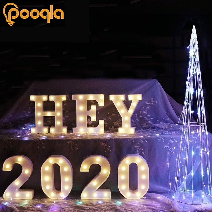 Pooqla LED Marquee Letter Lights Sign, Light Up Alphabet Letter for Home Party Wedding Decoration Z