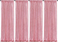 Sequin Backdrop 4 Pcs 2ftx8ft Glitter Blush Pink Party Backdrop Curtain Wedding by SoarDream