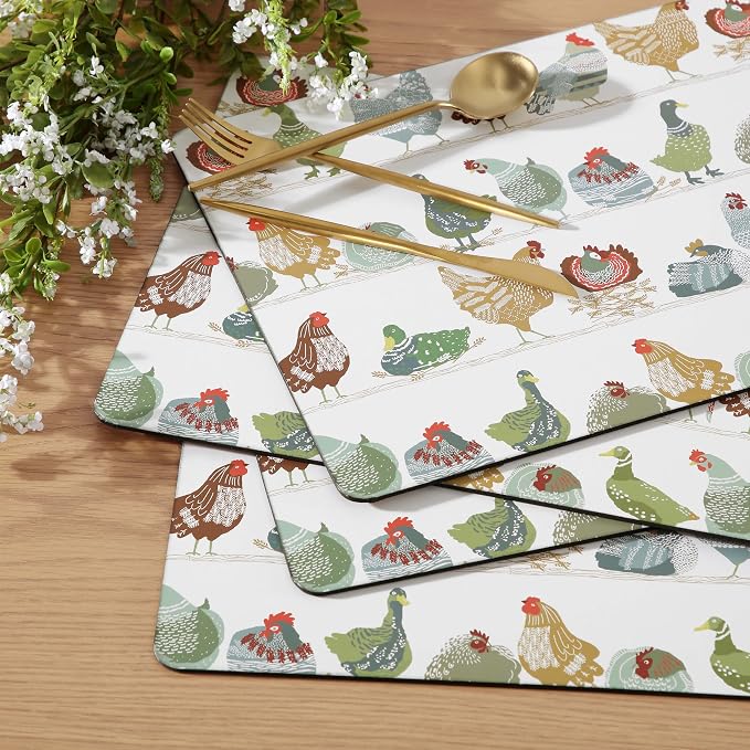 Laura Ashley Cork Placemats, 16 x 12-inch, Coop | Ideal - Image 4