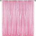 Sugargirl Matte Pink Sequin Backdrop Curtain 8FTx8FT Glitter Matte Pink by Sugargirl