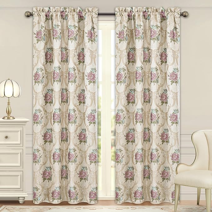 Loom and Mill European Floral Curtains by LoomandMill