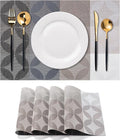 Placemats Set of 4 Washable Indoor | Outdoor Vinyl Place Mats by CADONO