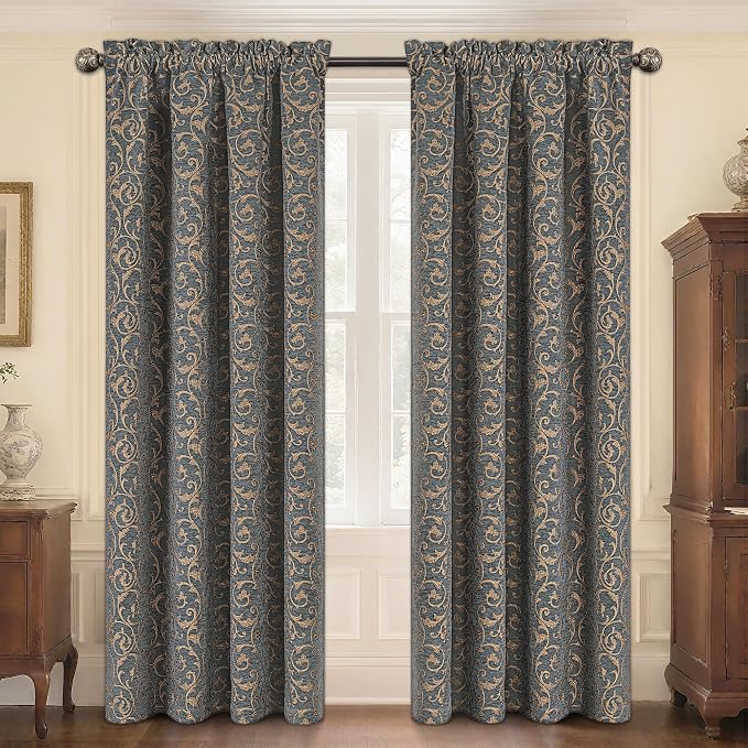 Loom and Mill Classic Damask Curtains by LoomandMill