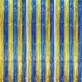 Voircoloria Blue Gold Foil Fringe Backdrop Curtains, 3 Pack | Tinsel Streamers by Voircoloria