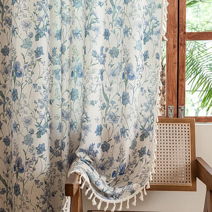 ENJOYBRIDAL Floral 84 Inch Curtains - Image 5