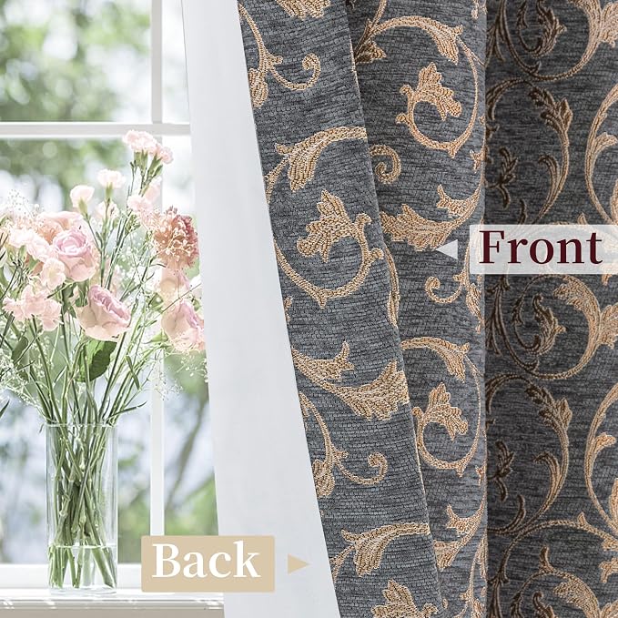 Loom and Mill Classic Damask Curtains - Image 3