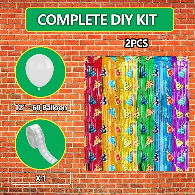 Rainbow Balloon Arch Garland Kit Birthday Party Decorations | Rainbow Foil - Image 4