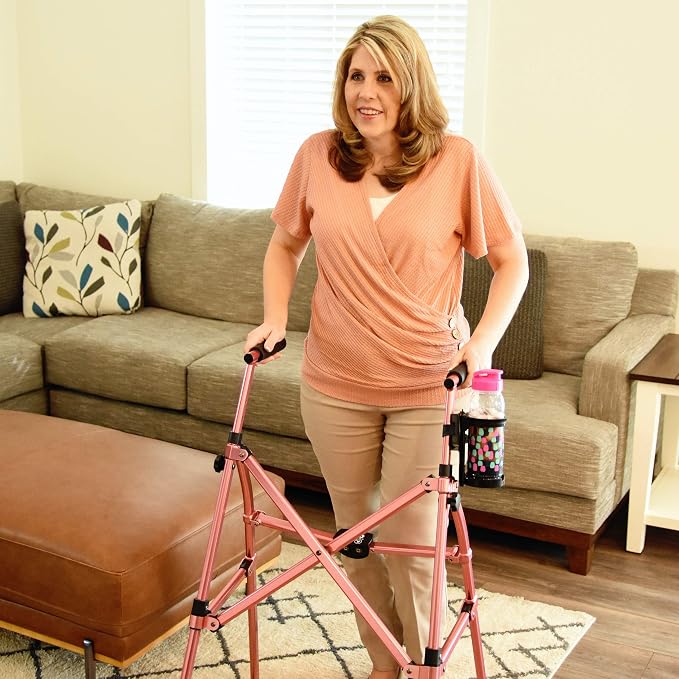 Easy Walker Cup Holder 2 Pk for Rollator, Wheelchair or Scooter, Adjustable - Image 8