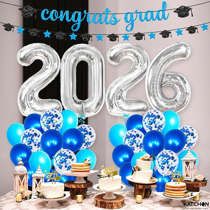 KatchOn Blue 2026 Graduation Party Decorations, graduation Balloons - Image 7