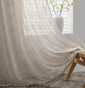Sutuo Home Beige Boho Curtains for Living Room Bedroom, Bohemian Crochet by SutuoHome