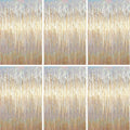 Voircoloria Champagne Foil Fringe Backdrop Curtains, Birthday Party Decorations by Voircoloria