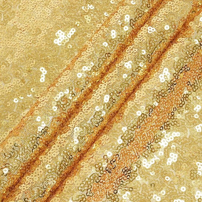 Eternal Beauty Gold 3mm Sequin Backdrop 5x7 Ft - Image 8