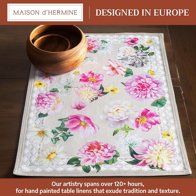 Maison d' Hermine Placemats Set of 4 Reusable 100% Cotton | Cloth Place Mats - Image 2
