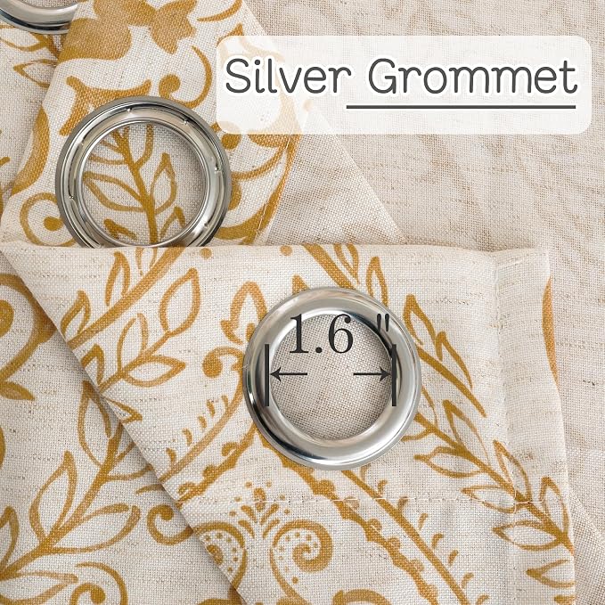 Short Linen Curtains 45 inch Length - Image 3