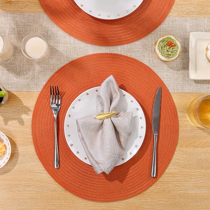 SHACOS Round Placemats Set of 4 - Image 4