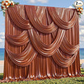 30x10ft Terracotta Glitter Backdrop Curtain by Partisky