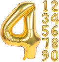 40In Large Gold Number Balloon 4 Aluminum Foil Mylar Big Number Balloon 0-9 | by Exquisitehighqualitypartydecorationstomeetyoureveryneed%EF%BC%81