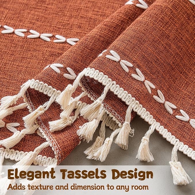 Sutuo Home Boho Sliding Door Curtains - Image 2