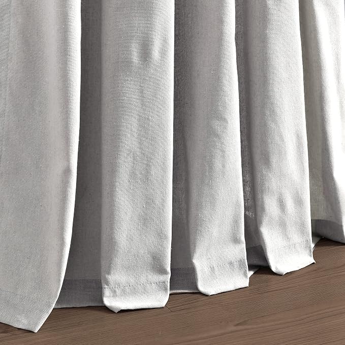 Lush Decor Boho Pom Pom Tassel Linen Textured Window Curtain Panel, Single 52" - Image 5