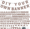 131 PCS Custom Banner 5" DIY Party Letter Banners Personalized Decor | Coffee by Unknown