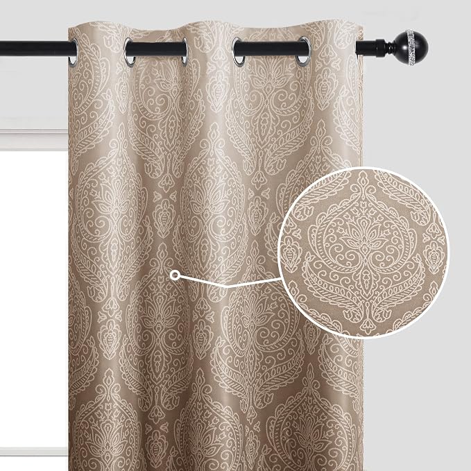 DWCN 100% Blackout Curtains for Bedroom 54 Inch Long - Image 5