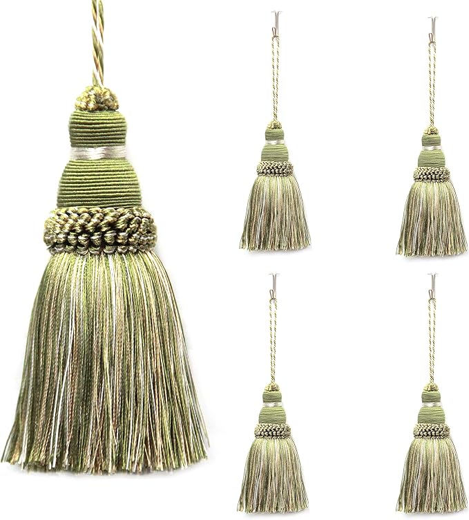 4Pcs Colorful Tassel Key Tassels DIY Accessories | 9.5 Inch Tassels by fenghuangwu