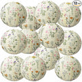 Honoson 12 Pcs Wildflower Paper Lanterns Spring Floral Wildflower Party by Honoson