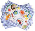 Maison d' Hermine Placemats Set of 4 Reusable 100% Cotton | Cloth Place Mats by MaisondHermine