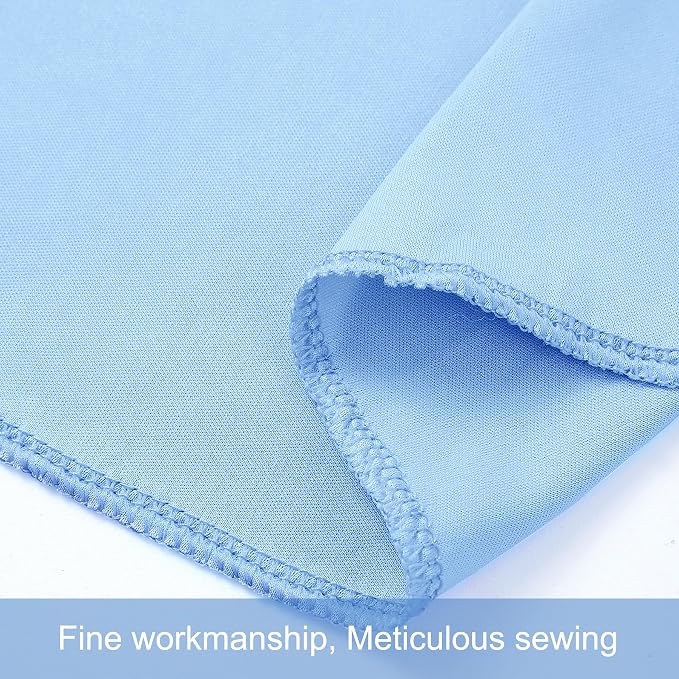 6 Panels Baby Blue Backdrop Curtains - Image 8