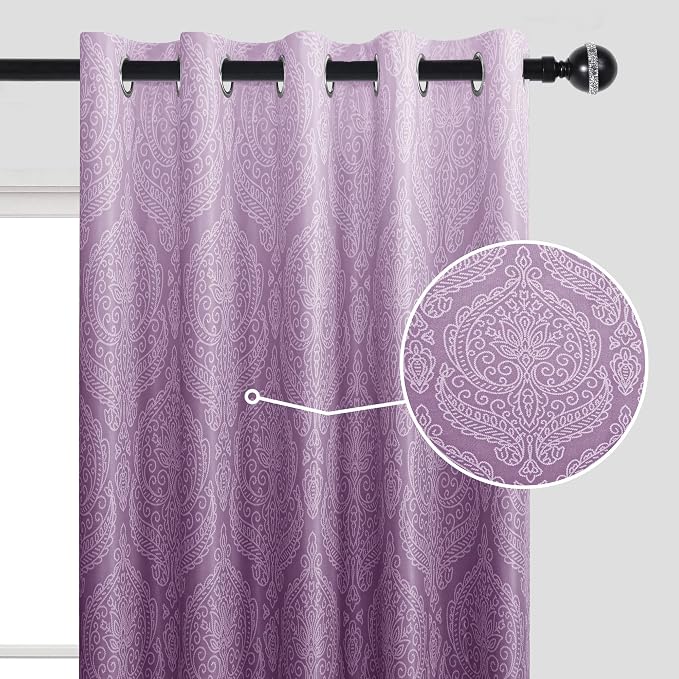 DWCN Purple Blackout Curtains for Bedroom 84 Inch Long - Image 5