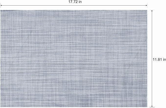 Placemats Set of 6 Washable Indoor | Outdoor Vinyl Place Mats - Image 2