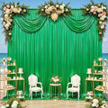gogoparti 10x10FT Green Sequin Backdrop Curtain by Gogoparti