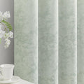 Beauoop Green Floral Jacquard Blackout Curtains by Beauoop