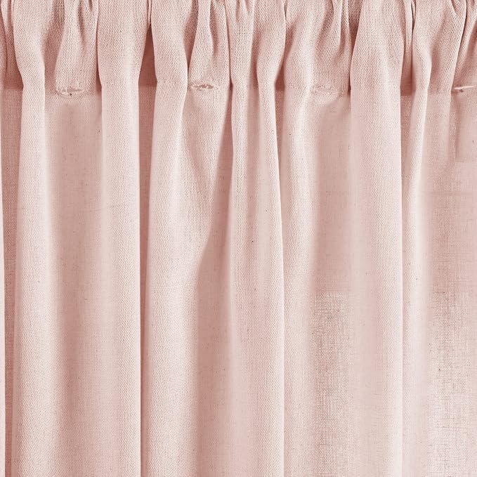 Lush Decor Boho Pom Pom Tassel Linen Textured Window Curtain Panel, Single 52" - Image 5