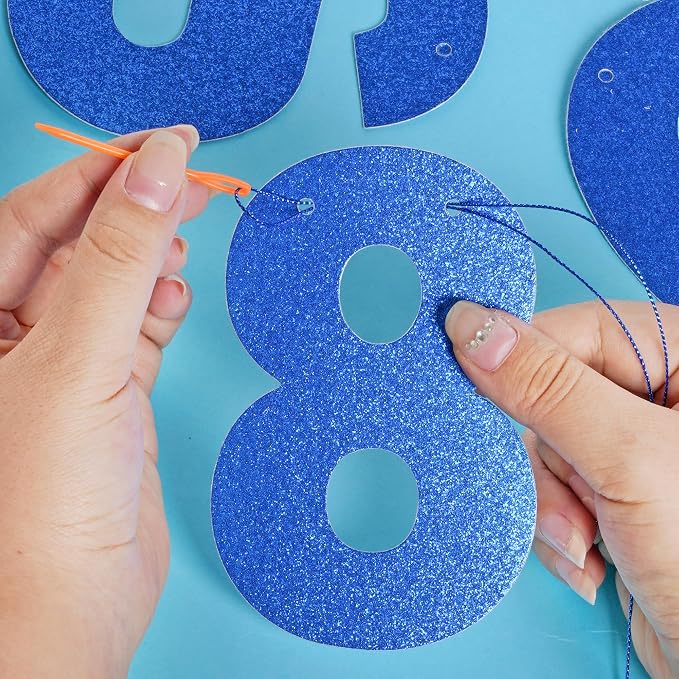 DIY Banner Kit with Letters Glitter Banner Letters Customizable Birthday - Image 4