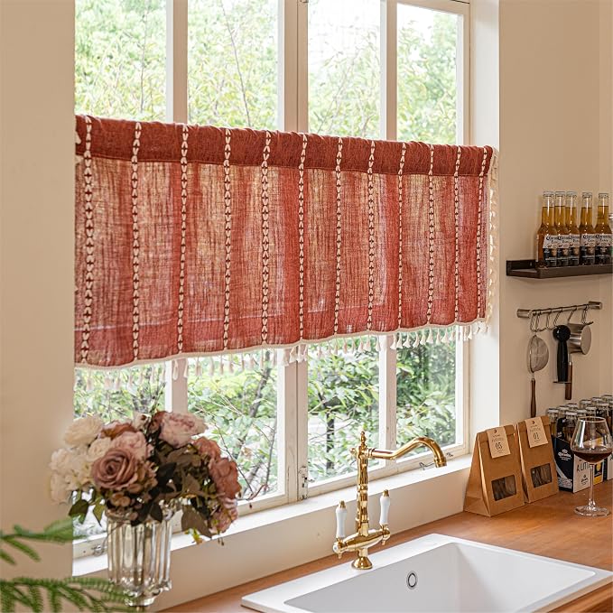 Sutuo Home Boho Valance Short Curtains by SutuoHome