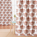 KGORGE Blackout Curtains Geometric Bird Pattern Farmhouse L 84" by KGORGE