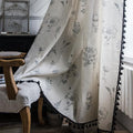 Sutuo Home Boho Curtain with Handmade Tassels, Rod Pocket Window Treatment by SutuoHome